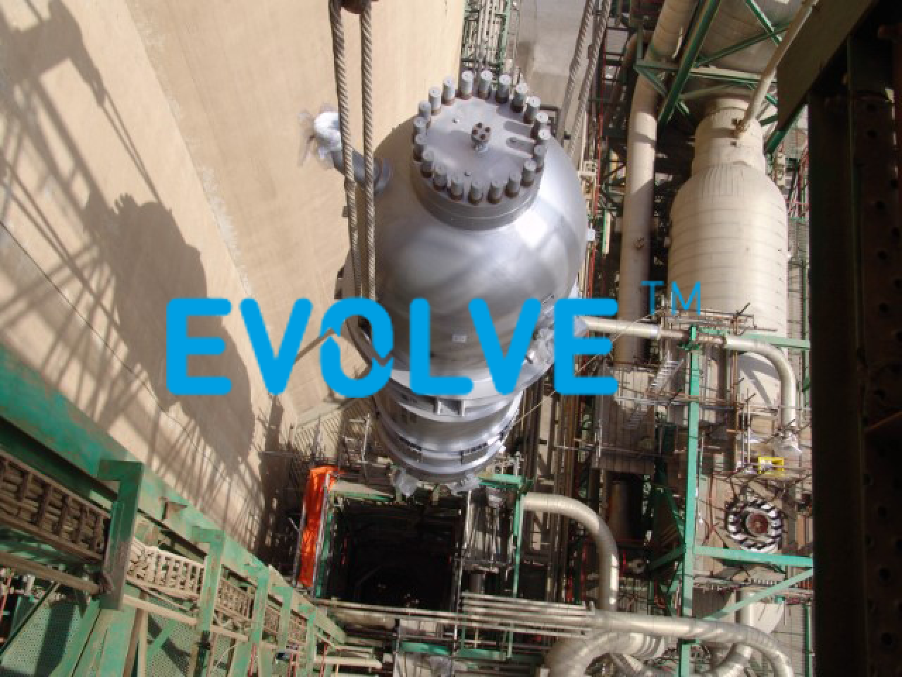 Evolve card image including logo